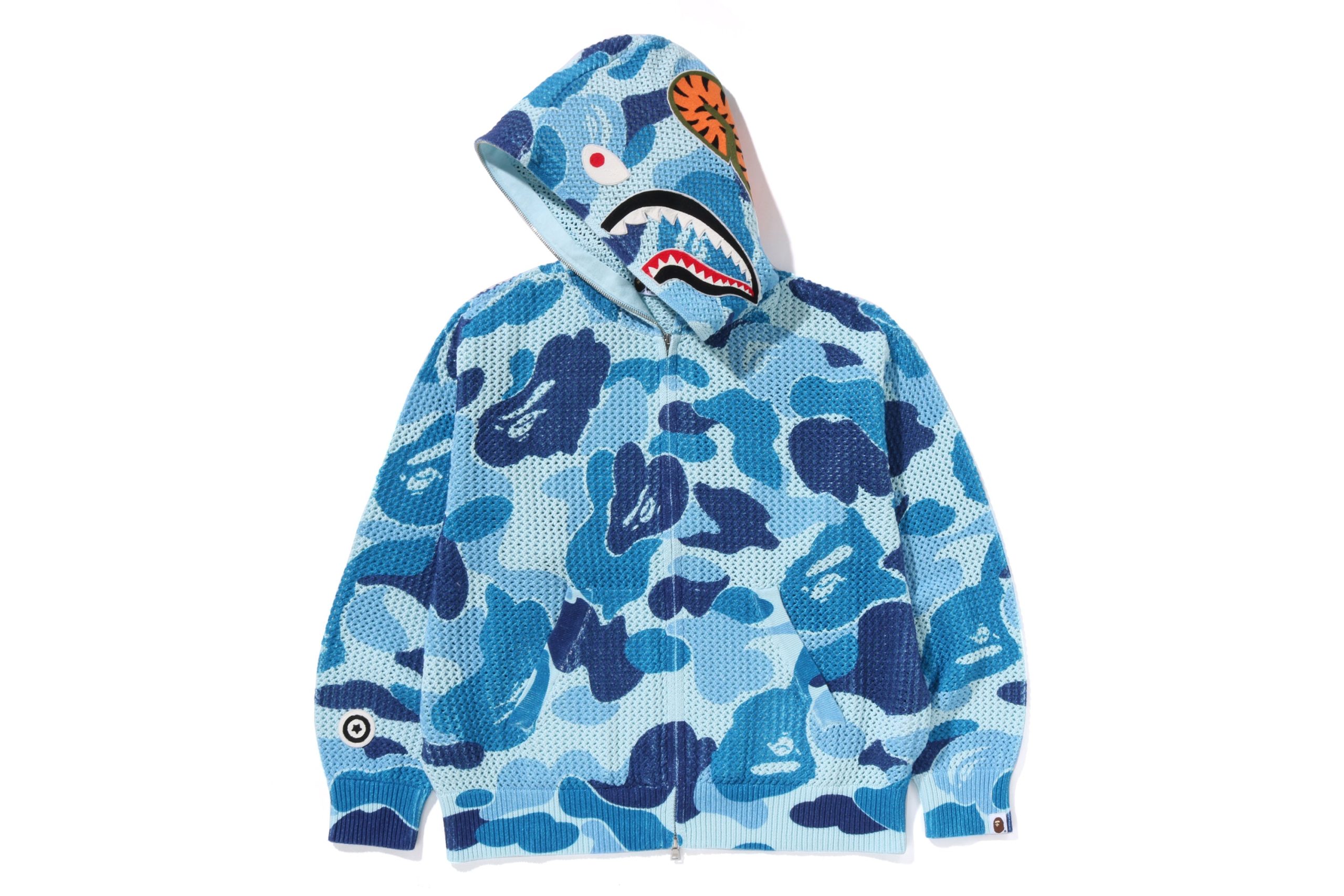 bape-bluza-410nxf-1.jpg Bluza z kapturem CAMO SHARK – eu.bape.com - obrazek 1
