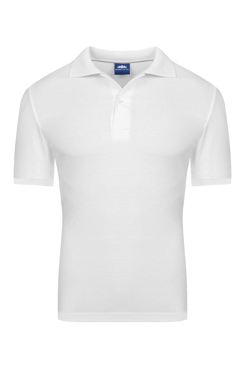 biale-koszulki-390stu.jpg Koszulka Polo Biała bez logo Republic of Ties - obrazek 1