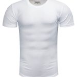 Koszulka męska t shirt gładki biały Recea