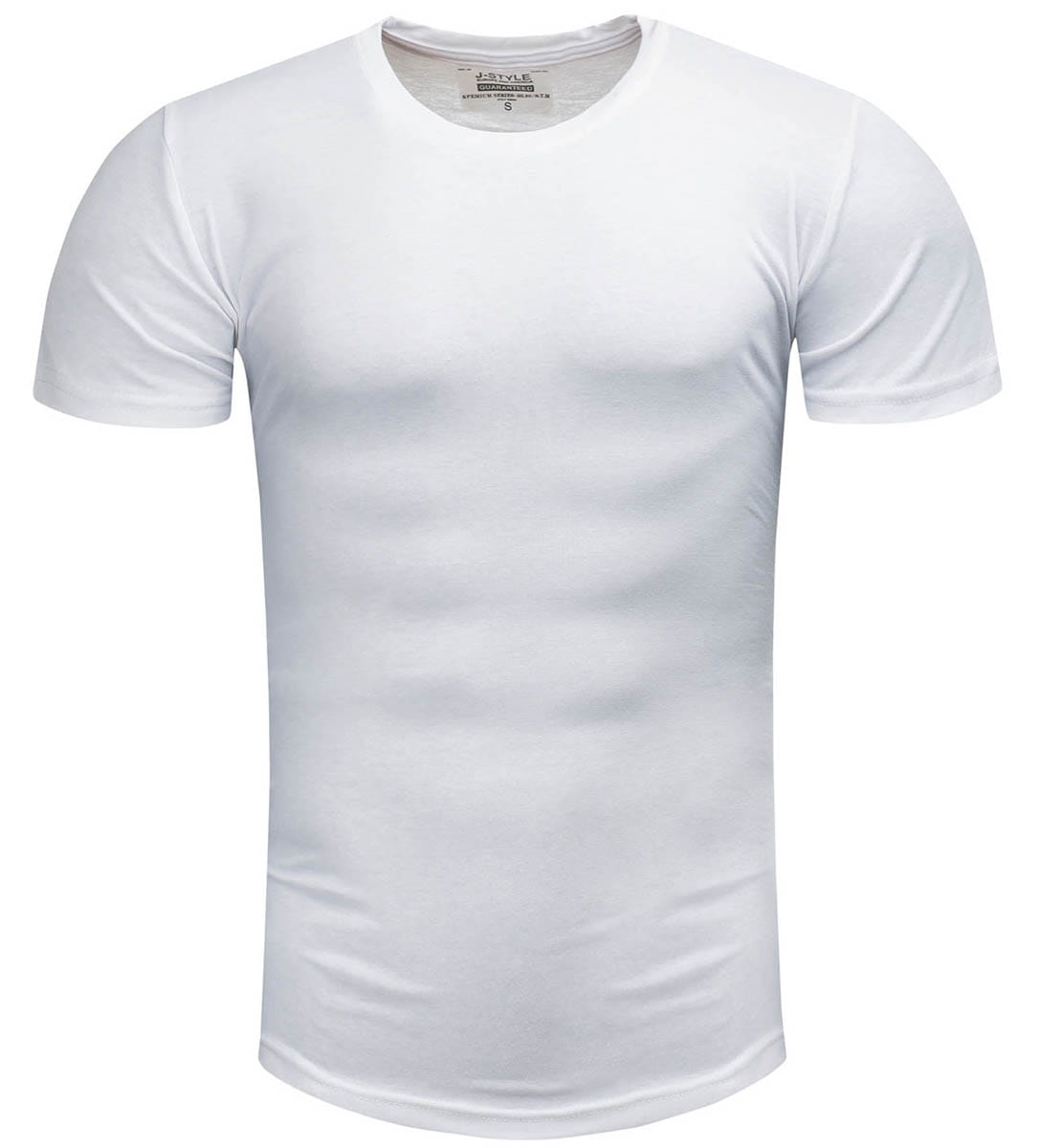 biale-koszulki-933wue.jpg Koszulka męska t shirt gładki biały Recea - obrazek 1