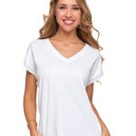 Koszulka damska bawełniana Premium T shirt oversize BIAŁY sklep Moraj