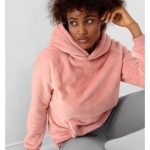 4F Bluza Damska Nierozpinana z Kapturem H4Z21 BLD017 65S Pudrowy Koral