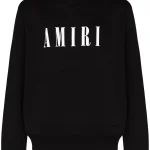 Bluza z kapturem Amiri z nadrukiem czarna | Shopsy