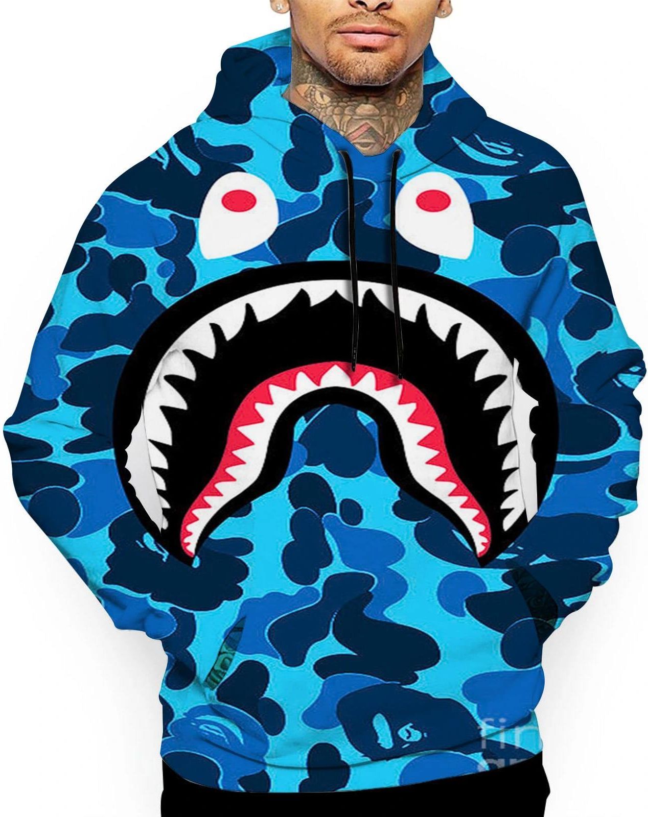 bluza-bape-420epr-1.jpg Niezwykle miękka bluza z kapturem Bape Shark Mouth Ceny i opinie Ceneo.pl - obrazek 1