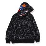 Bluza z kapturem CAMO SHARK – eu.bape.com