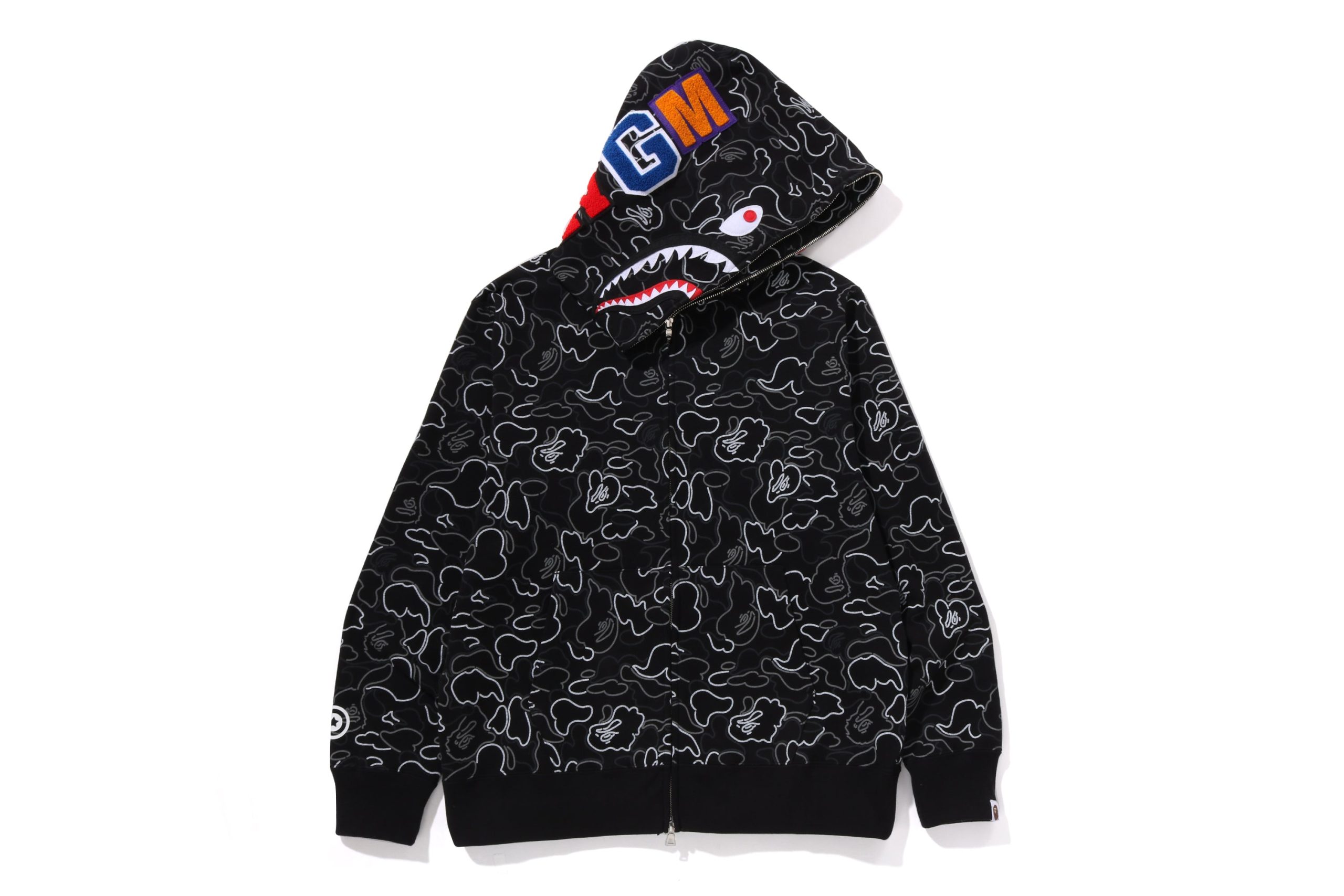 bluza-bape-shark-657bil-1.jpg Bluza z kapturem CAMO SHARK – eu.bape.com - obrazek 1