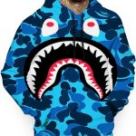 Niezwykle miękka bluza z kapturem Bape Shark Mouth Ceny i opinie Ceneo.pl