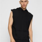 Bluza Z Kapturem Bez Rękawów Męska Czarna Urban Classics TB1583