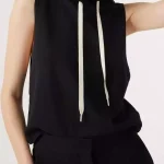 Czarna bluza bez rękawów Laya