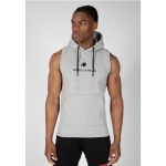 Szara bluza sportowa bez rękawów Bluzy sportowe męskie myBaze.com