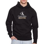 Calvin Klein Jeans Bluza Męska Czarna Z Kapturem Kangurka J30J323762 Beh Xl Calvin Klein | Moda Sklep EMPIK.COM