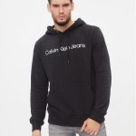 Calvin Klein Jeans Bluza J30J322551 Czarny Regular Fit | Modivo.pl