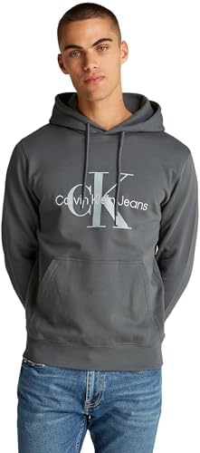 bluza-ck-meska-698asb-1.jpg Calvin Klein męska bluza z kapturem Seasonal Monologo Regular, Niekończący się szary, XXL : Amazon.pl: Moda - obrazek 1
