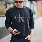 Bluza męska bez kaptura czarna Calvin Klein NOWOŚĆ, ocieplana rozmiar S Ceny i opinie Ceneo.pl