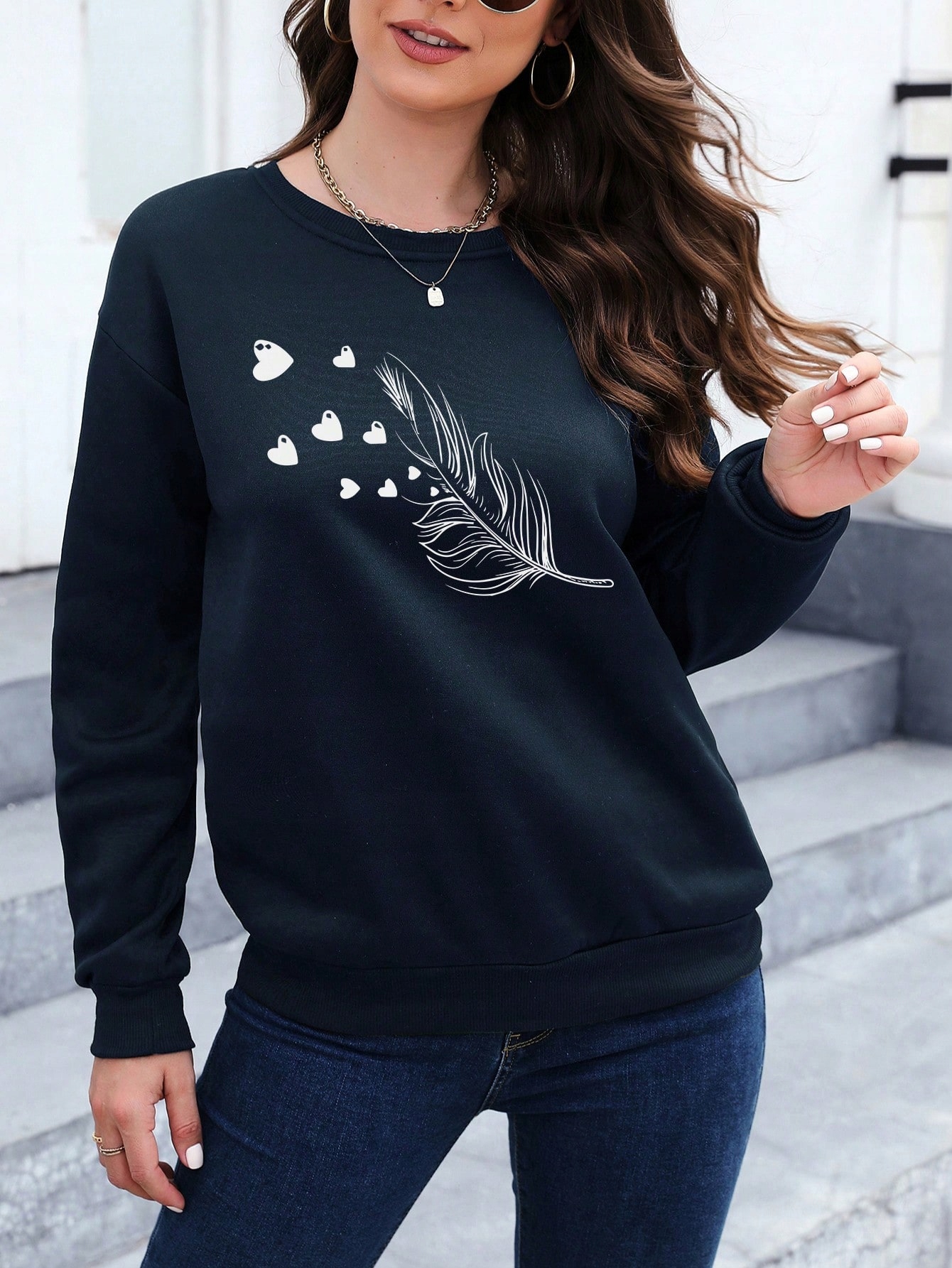 bluza-damska-elegancka-561xxx-1.jpg ELEGANCKA BLUZA DAMSKA NA CODZIEŃ WIZYTOWA CIEPŁA JESIENNA Z NADRUKIEM • Cena • Opinie Allegro - obrazek 1