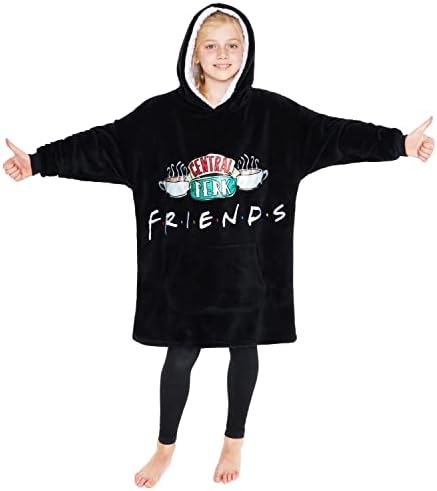 bluza-friends-294yxe-1.jpg Friends Bluza z kapturem dla dziewcząt nastolatek, polar oversize bluza z kapturem koc 7 14 lat czarny : Amazon.pl: Moda - obrazek 1