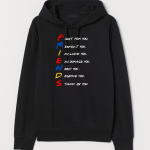 Bluza z kapturem FRIENDS przyjaciele dla przyjaciółki przyjaciela prezent z nadrukiem napisami kangurka unisex