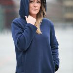 Granatowa bluza z dresówki