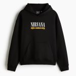 Bluza z kapturem Loose Fit Czarny/Metallica ON | H&M PL