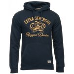 JACK & JONES Bluza Męska Granatowa Kaptur Grafika