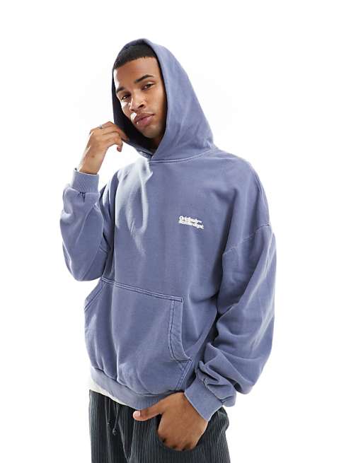 bluza-jack-jones-865qto-1.jpg Jack & Jones – Niebieska bluza z kapturem oversize z nadrukiem Originals na plecach i efektem sprania | ASOS - obrazek 1
