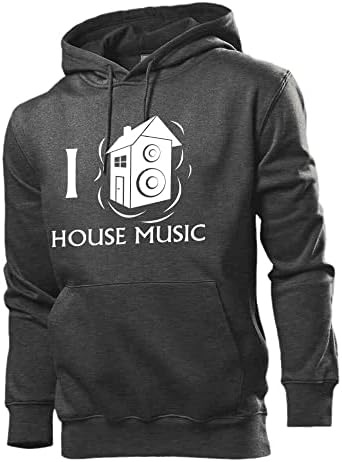 bluza-meska-house-451tkf.jpg Generisch I Love House Music męska bluza z kapturem, Ciemnoszary melanż, XL : Amazon.pl: Moda - obrazek 1