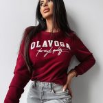 BLUZA DAMSKA INSERTO O LA VOGA BORDOWY