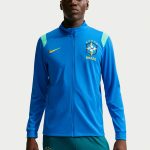 Męska dresowa bluza piłkarska Nike Dri FIT Brazylia Academy Pro Light Photo Blue/Midwest Gold/Light Menta/Midwest Gold