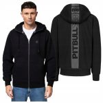 BLUZA męska rozpinana z KAPTUREM PIT BULL gruba z kapturem PITBULL czarna L