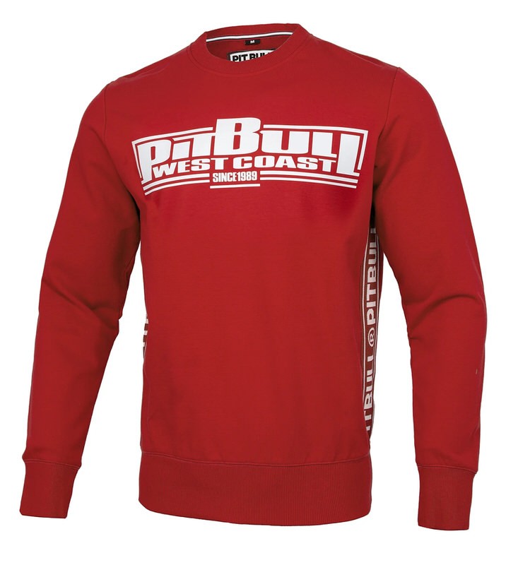 bluza-pitbull-meska-600fyb.jpg Bluza męska PIT BULL Boxing Crewneck FRENCH TERRY Czerwona / XXL ELEVEL Sklep online. Odzież i akcesoria znanych marek - obrazek 1