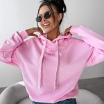 Bluza damska z kapturem GLACIER OLAVOGA różowa