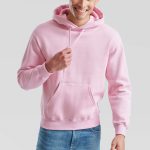Bluza męska z kapturem różowa Fruit of the Loom 62 208 0