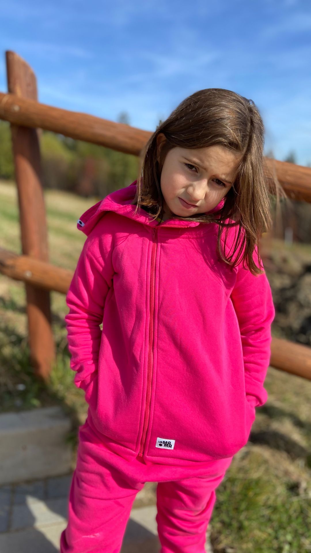 bluza-rozowa-959znd-1.jpg RÓŻOWA BLUZA ROZPINANA - obrazek 1