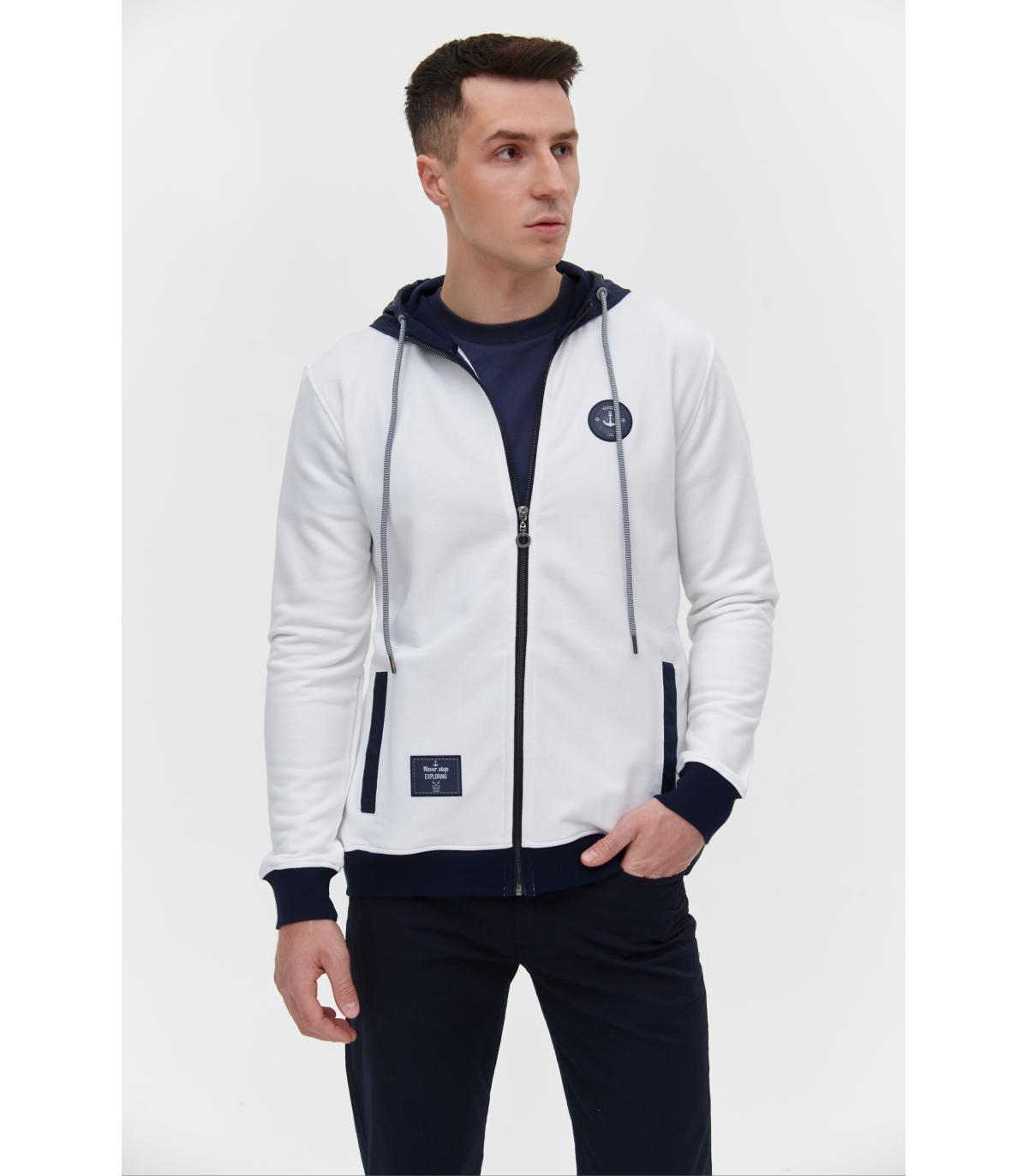 bluza-sportowa-020hfm-1.jpg BLUZA DRESOWA MESKA BOSMAN Z KAPTUREM ZAPINANA - obrazek 1