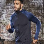 Kontrastowa bluza sportowa AWDis COOL® Dynamic Cool™ dla pana, kolor granatowy, rozmiar XL. odziezturystyczna.pl