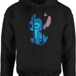 Zakochany stich z serduszkiem stitch Męska bluza z kapturem