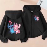 Rozpinana Bluza z Kapturem Stitch Disney rozm. 100 160