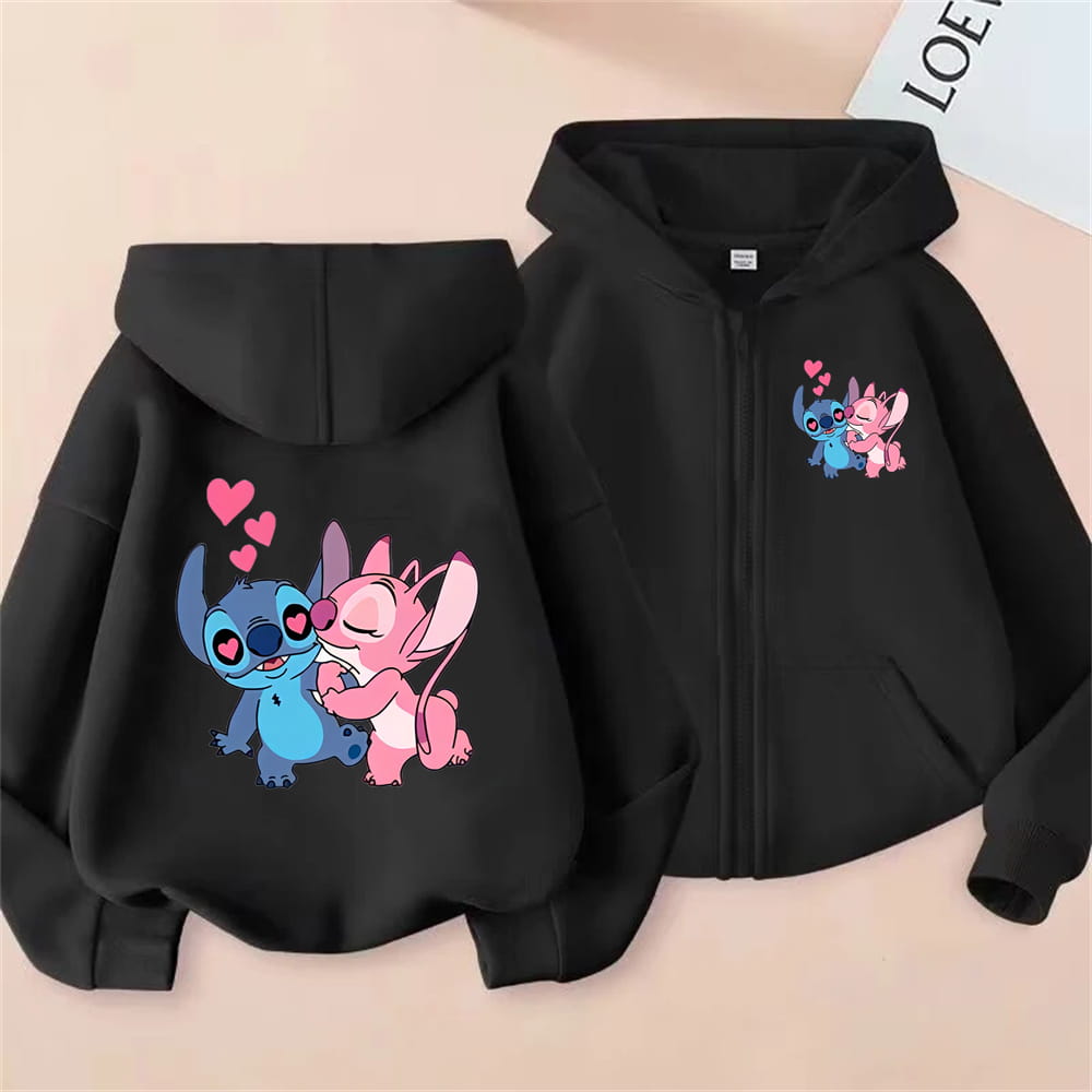 bluza-stitch-201mdu-1.jpg Rozpinana Bluza z Kapturem Stitch Disney rozm. 100 160 - obrazek 1