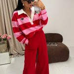 Bluza z kołnierzykiem Red La Milla