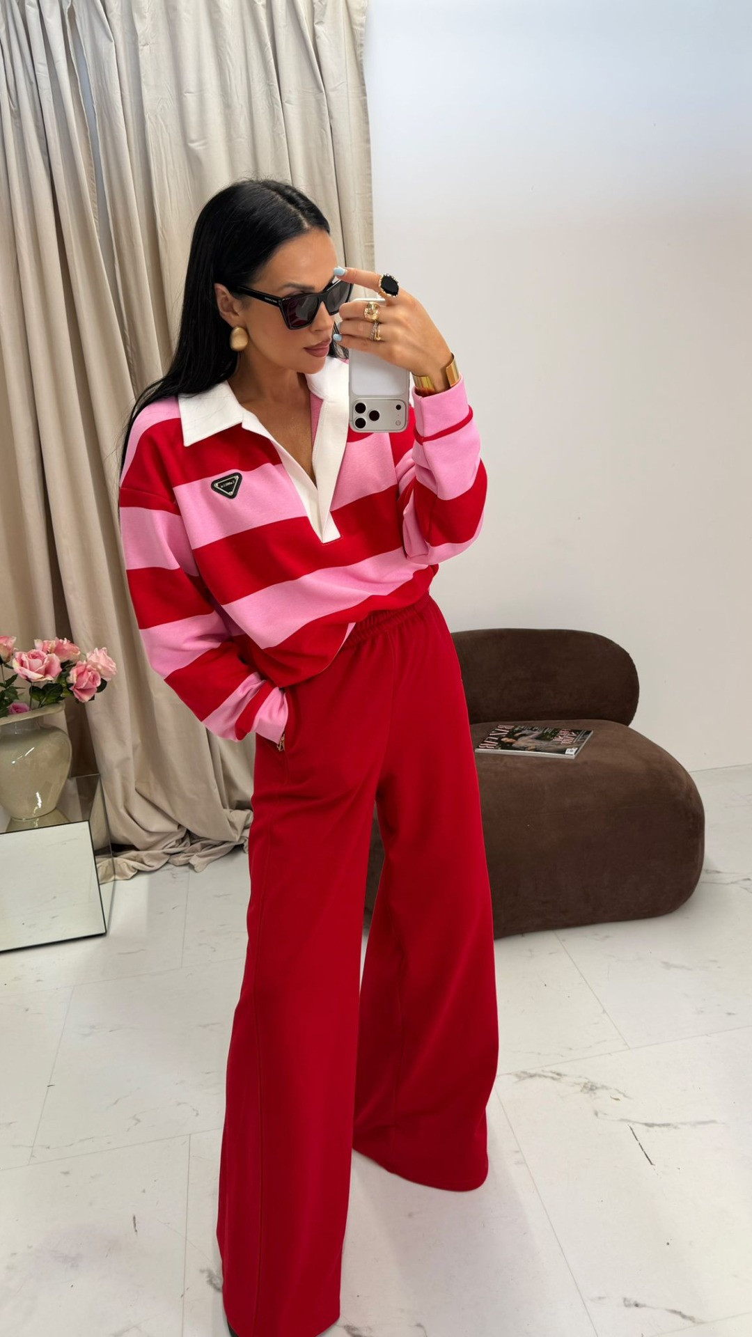 bluza-z-kolnierzykiem-338xrw.jpg Bluza z kołnierzykiem Red La Milla - obrazek 1