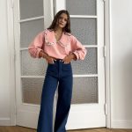 Bluza Julka z kołnierzykiem Purpura