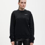 Czarna bluza z kryształami Swarovskiego
