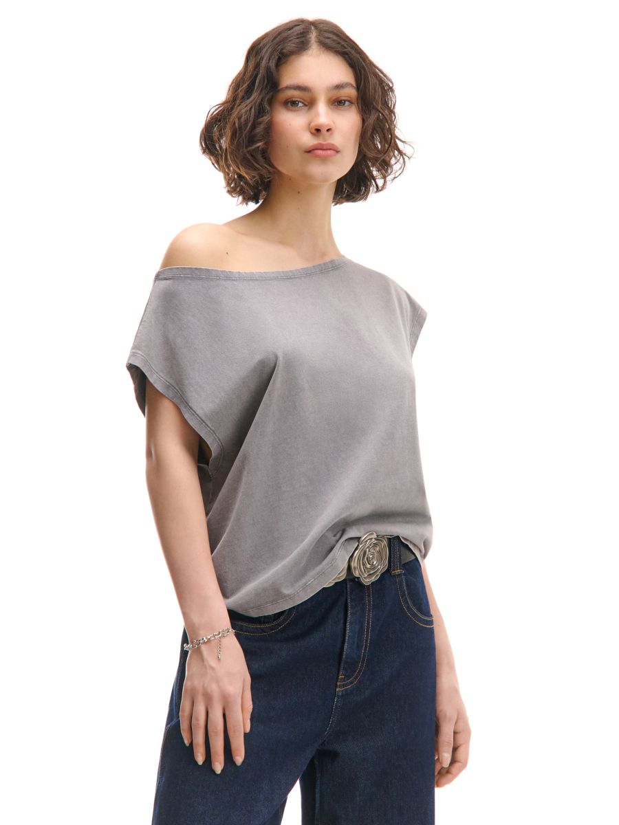 bluzki-na-jedno-ramie-634jhq.jpg Luźny T shirt na jedno ramię CROPP 686CU 09M - obrazek 1