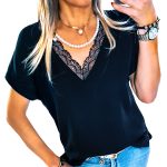 BLUZKA OVERSIZE NIETOPERZ POD MARYNARKĘ TOP 34