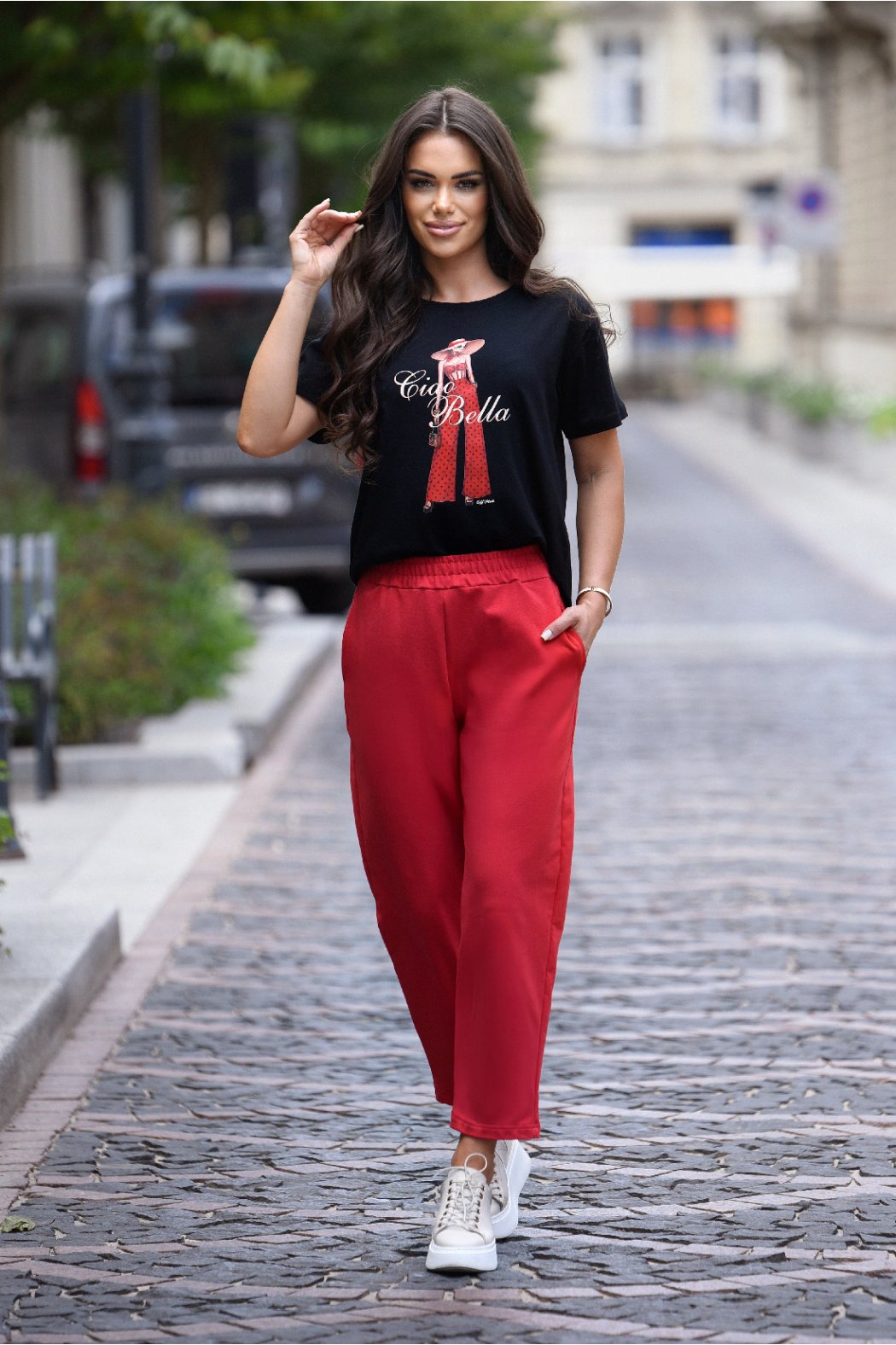 bluzki-z-nadrukiem-373yeq-1.jpg Bluzki z nadrukiem OFF PINK More Than Fashion - obrazek 1