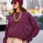 Bluzy damskie bez kaptura Anhko