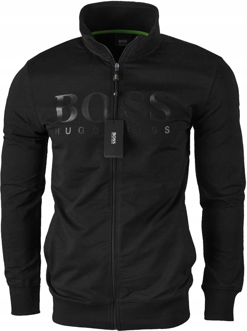 bluzy-boss-462err-1.jpg Hugo Boss Bluza Rozpinana Piękne Czarne Logo /L Ceny i opinie Ceneo.pl - obrazek 1