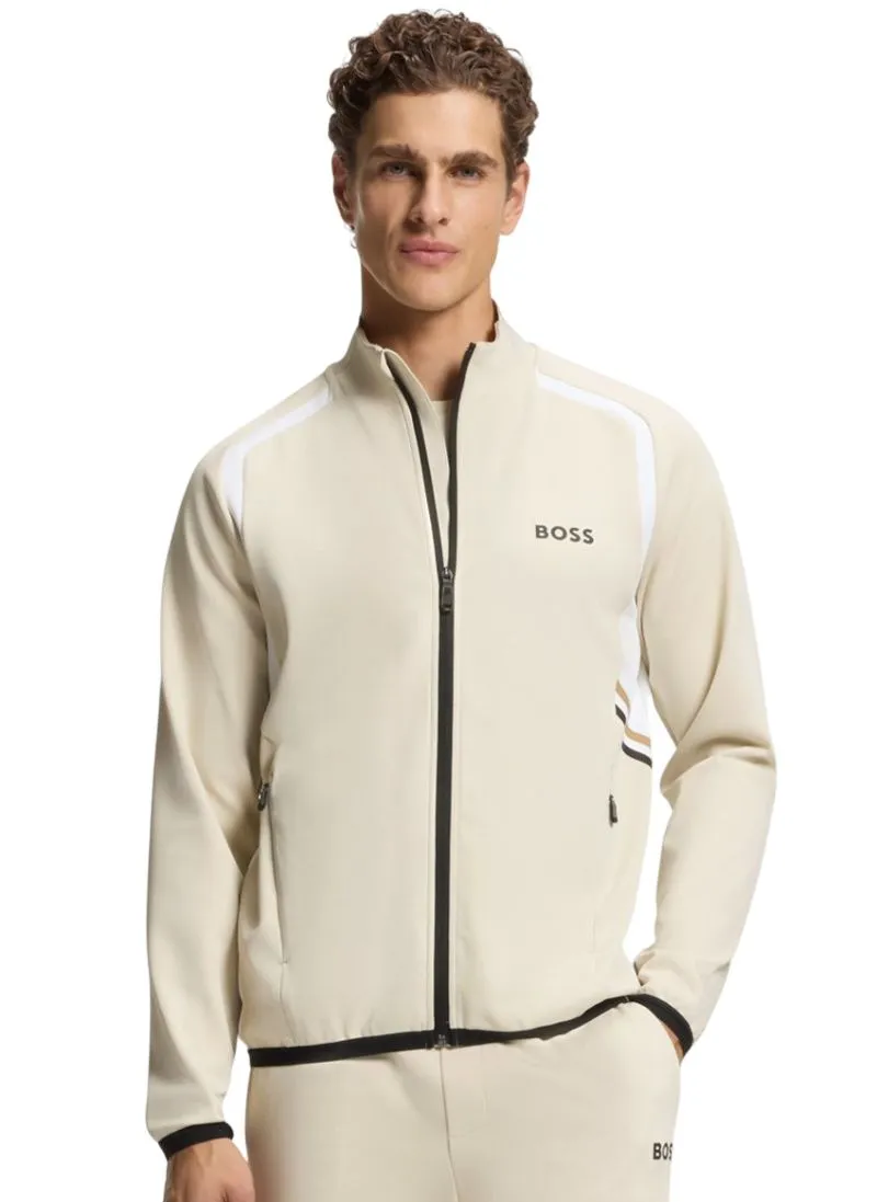 bluzy-boss-824cpf.webp Męska bluza tenisowa BOSS TOC Spin Full Zip light beige - obrazek 1