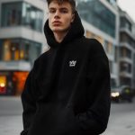 Bluza Z Kapturem Oversize Męska Premium Jakość Bawełniana Jigga Czarna S Ceny i opinie Ceneo.pl