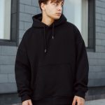 Bluza Staff black basic oversize fleece